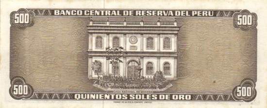 500 Soles de oro 16.5.1974